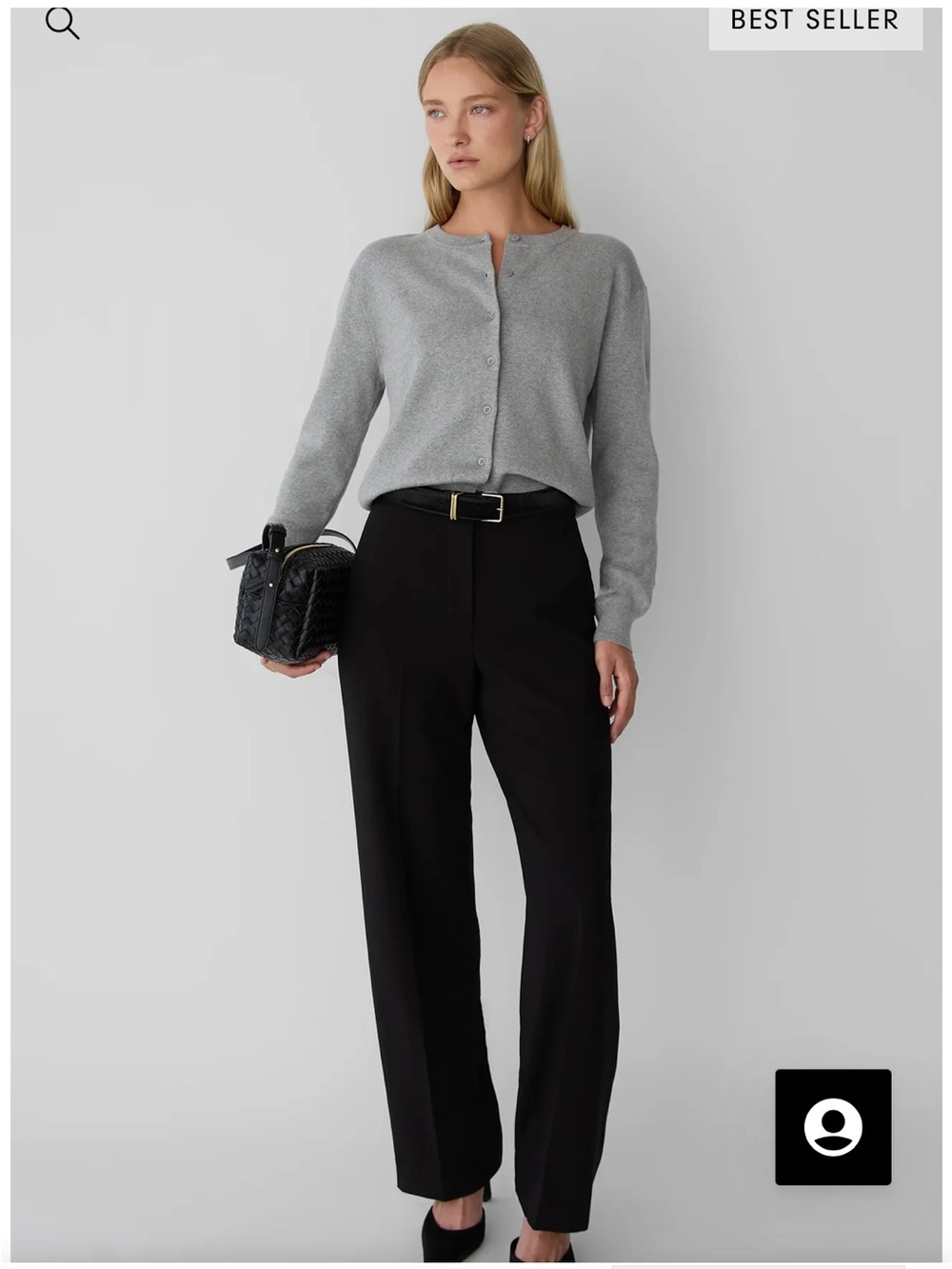 Light Grey Buttoned Sweater